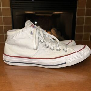 Women Converse Sneakers White Chuck Taylor All Star Madison CTAS Canvas Sz 7 EUC